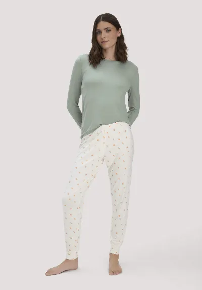hessnatur hessnatur Damen Schlafhose PURE FLOW aus TENCEL™ Modal - orange