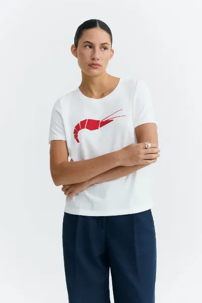 thinking mu Thinking MU Damen vegan T-Shirt Patched Origami Ida