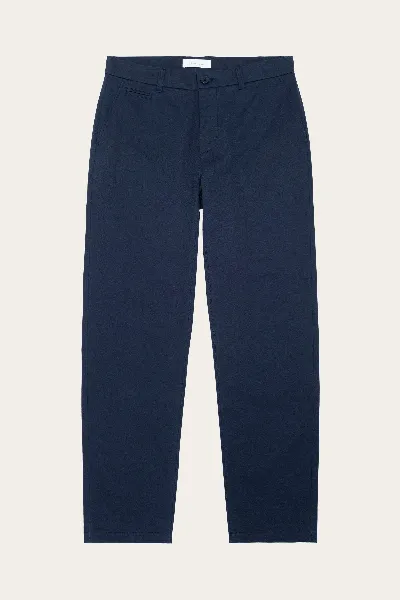 KnowledgeCotton Apparel KnowledgeCotton Apparel Herren vegan Chino-Hose Chuck Regular Twill Total Eclipse Navy