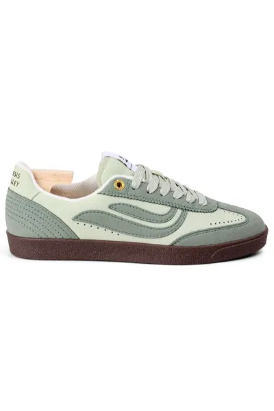 Genesis Genesis Damen vegan Sneaker G-Volley Einfarbig Grünlich