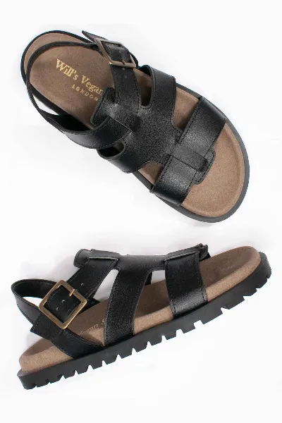 Will's Vegan Store Will's Vegan Store Damen vegan Sandalen Gladiator Footbed