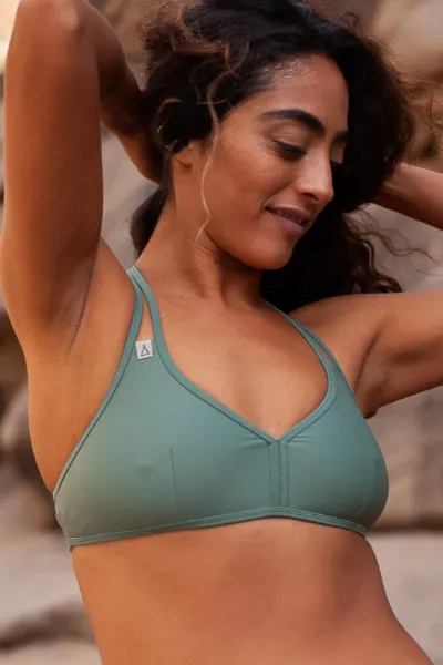 Inaska Inaska Damen vegan Bikinioberteil Neckholder Free Nature Khaki