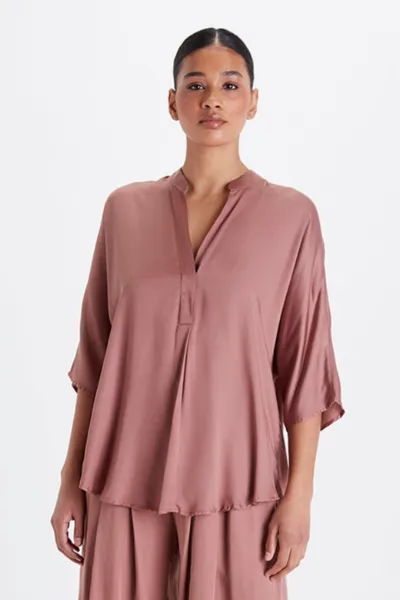 Neu Nomads Neu Nomads Damen vegan Bluse Kerala Terra
