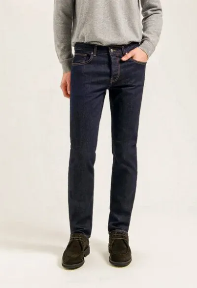 MUD Jeans MUD Jeans HANK Mid Tapered Jeans aus einem Bio-Baumwolle / recycelter Baumwolle Mix (strong blue)