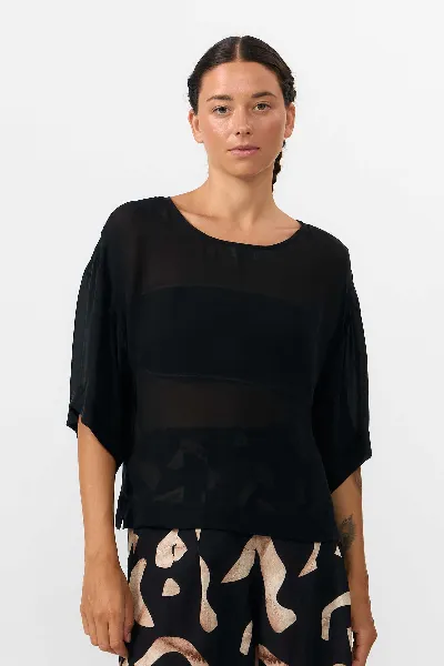 SUITE13LAB SUITE13LAB Damen vegan Bluse Sella Schiffon