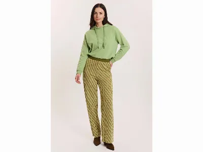 tranquillo tranquillo Bio-Damen-Strickhose 'Anikaa' mit Seitentaschen, green diamond,
