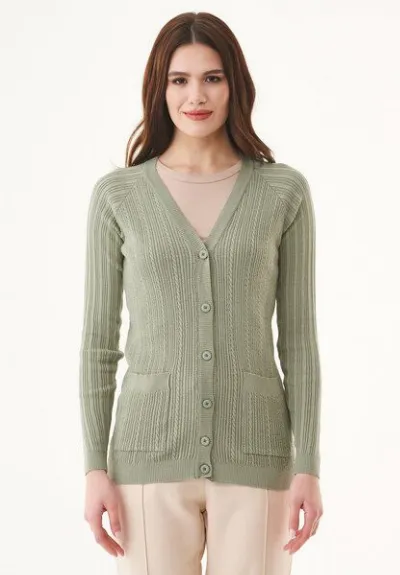 ORGANICATION ORGANICATION Cardigan aus Bio-Baumwolle mit Knöpfen