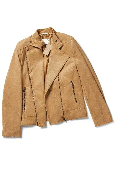 Will's Vegan Store Will's Vegan Store Damen vegan Vegane Wildlederjacke Tan