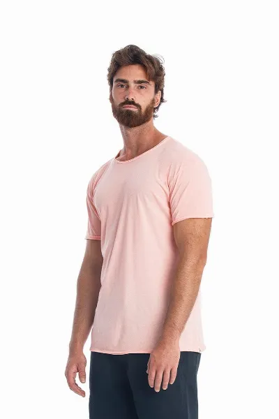 RAVENS VIEW IBIZA RAVENS VIEW IBIZA Herren vegan T-Shirt Rundhalsausschnitt Pink Panther