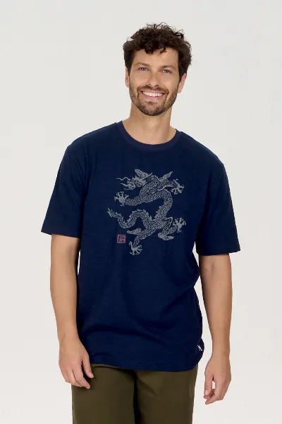 KOMODO KOMODO Herren vegan T-Shirt Dragon 25 Navy