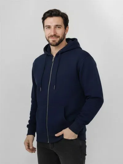 GreenBomb GREENBOMB Basic Stark - Lässige Sweatjacke aus Bio-Baumwolle / GOTS / Fair & Vegan