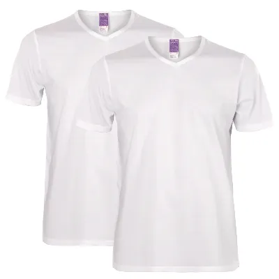 Living Crafts LIVING CRAFTS - Herren T-Shirt, 2er-Pack - Weiß