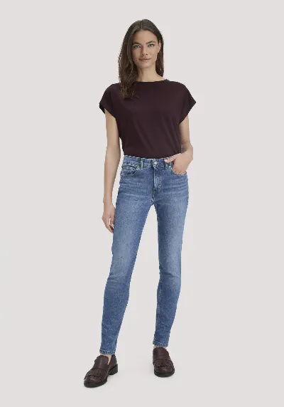hessnatur hessnatur Damen Jeans LINA Mid Rise Skinny aus Bio-Denim - blau