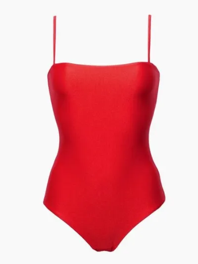 RENDL RENDL Swimsuit No.8 - Minimalistischer Badeanzug mit Spaghetti Trägern