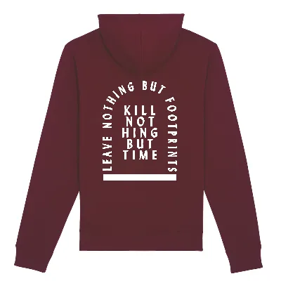 Oat Milk Club Oat Milk Club Herren vegan Hoodie Töte Nichts Als Die Zeit Bordeaux