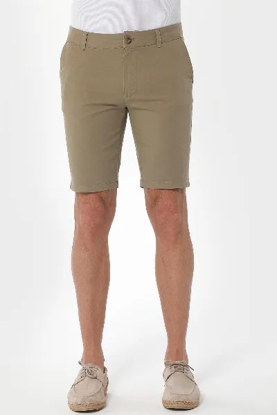 ORGANICATION ORGANICATION Herren vegan Chino Shorts Slim Olivgrün