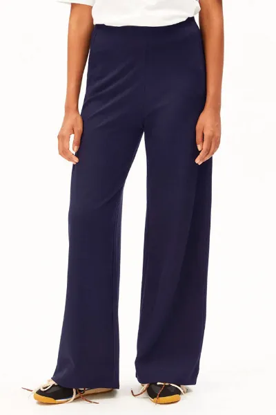 ARMEDANGELS ARMEDANGELS Damen vegan Hose Mit Weitem Bein Marineblau