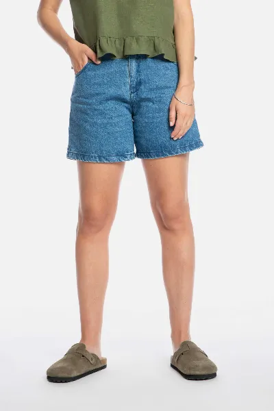 MATONA MATONA Damen vegan Shorts Denim Mid Blue