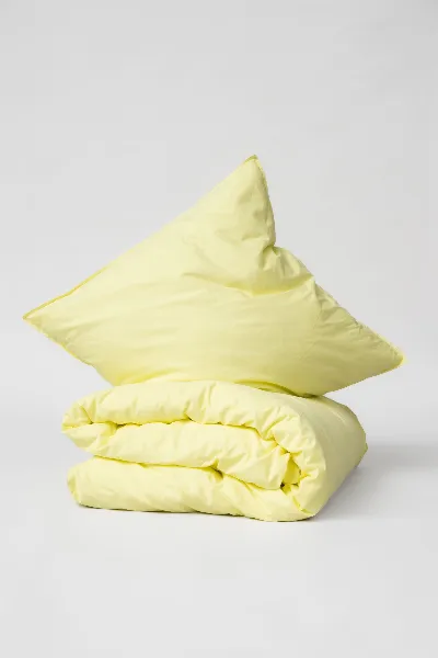 MELA MELA unisex vegan Bettwäsche-Set Bhanu Soft Lemon Yellow