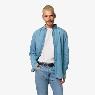 YTWOO YTWOO Herren-Jeanshemd aus Bio-Baumwolle
