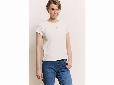 tranquillo tranquillo Damen-T-Shirt Manaa aus Tencel, white,