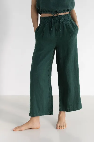 TWOTHIRDS TWOTHIRDS Damen vegan Hose Marianne Garden Green