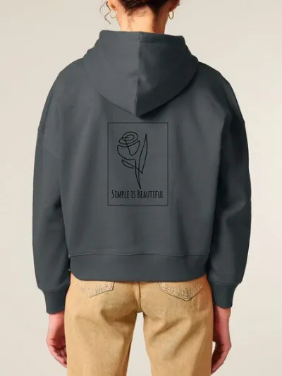 Human Family Human Family Bio Damen-Hoodie „Relax – Simple Beauty“