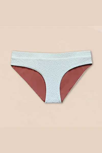 Woodlike Woodlike Damen vegan Bikiniunterteil Reversible Ami Hipster WeiÃŸ / Rose
