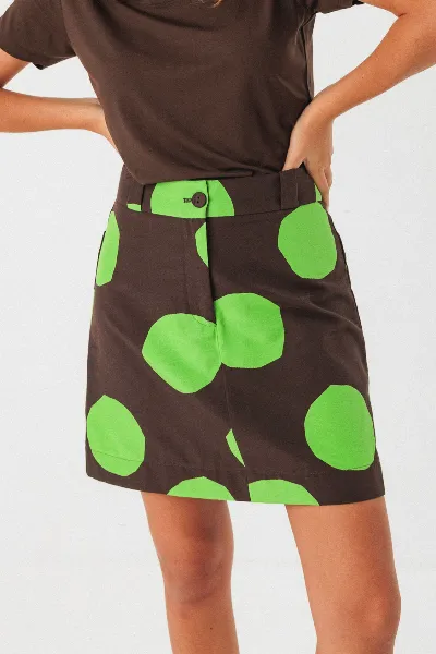 SKFK SKFK Damen vegan Rock Bake Braun/Grün