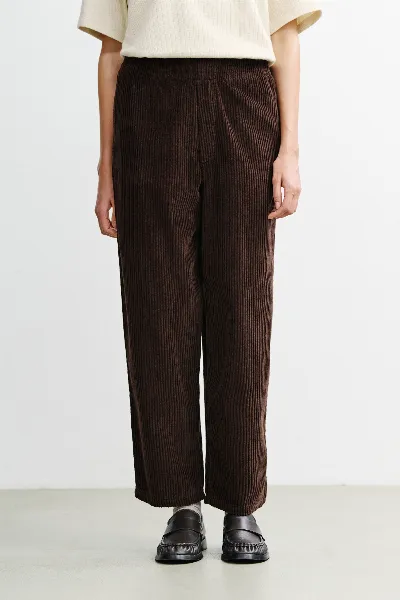 Rotholz Rotholz Damen vegan Hose Mit Weitem Bein Aus Cord