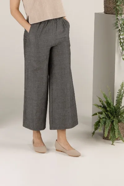 TAWAST TAWAST Damen vegan Culottes Forest Whispers Holzkohle
