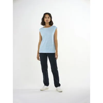 KnowledgeCotton Apparel KnowledgeCotton Apparel Shirt VIOLET aus Bio-Leinen