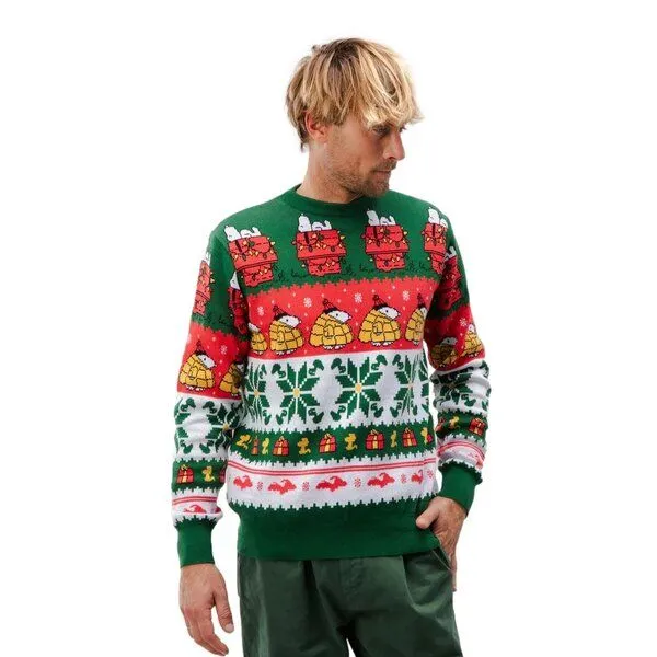 Brava Fabrics Brava Fabrics Strickpullover Peanuts Xmas