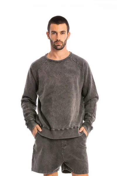 RAVENS VIEW IBIZA RAVENS VIEW IBIZA Herren vegan Sweatshirt Roc Carbon Wash