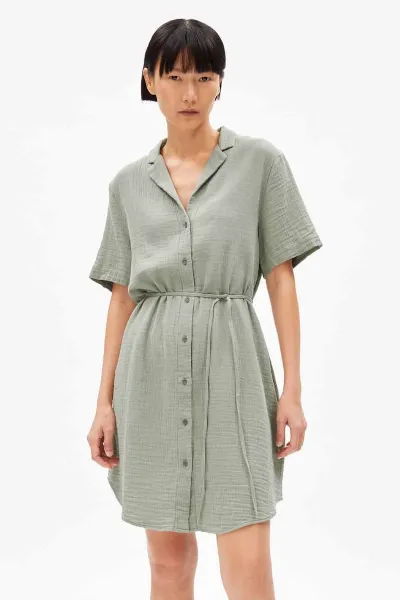 ARMEDANGELS ARMEDANGELS Damen vegan Kleid Mabelaa Mousselin Grün
