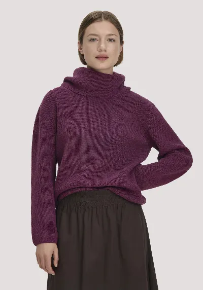 hessnatur hessnatur Damen Strickpullover Relaxed aus Bio-Baumwolle - rot