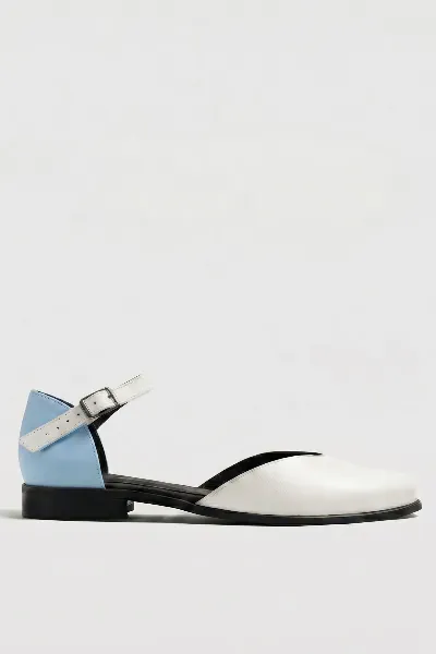 BOHEMA BOHEMA Damen vegan Pumps Alexa Babyblau/WeiÃŸ