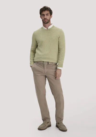 hessnatur hessnatur Herren Chino LENN Regular aus Bio-Baumwolle - braun