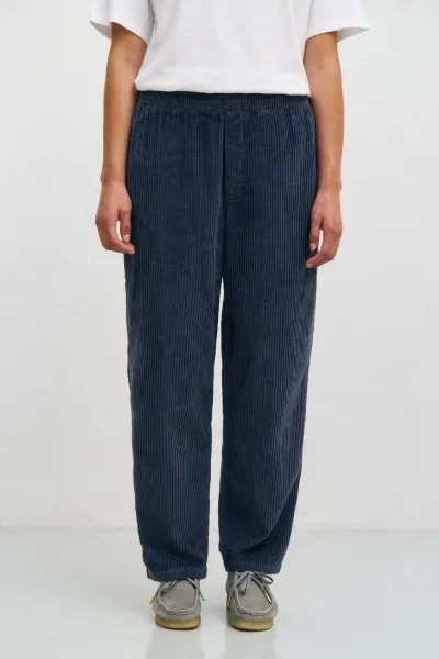 Rotholz Rotholz Damen vegan Hose Wide Cord Blau