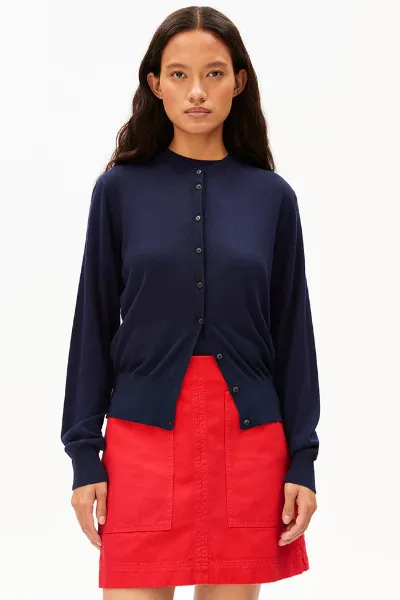 ARMEDANGELS ARMEDANGELS Damen vegan Strickjacke Feinstrick Tinted Navy