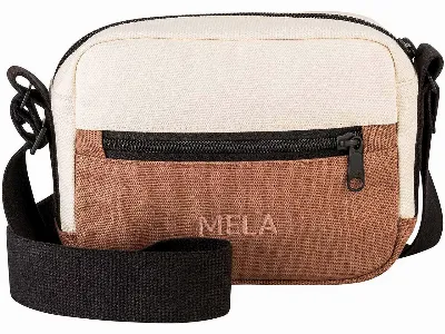 MELA MELA Bio-Umhängetasche 'PATNI', 1,8 l , nougat/ecru