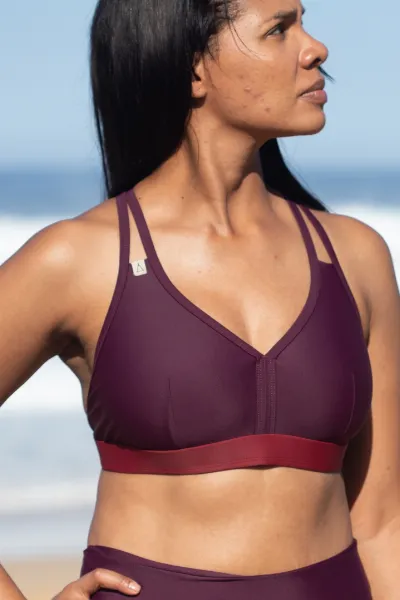 Inaska Inaska Damen vegan Sportliches Bikini-Oberteil Wild Berries Beere & Dunkelrot