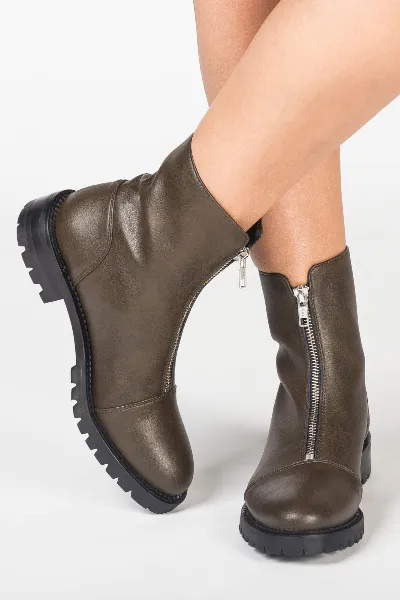 NAE NAE Damen vegan Stiefel Tecla Grün