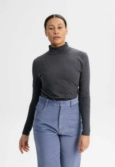 MELA MELA Turtleneck Shirt Style ANCHAL aus 100% Bio-Baumwolle