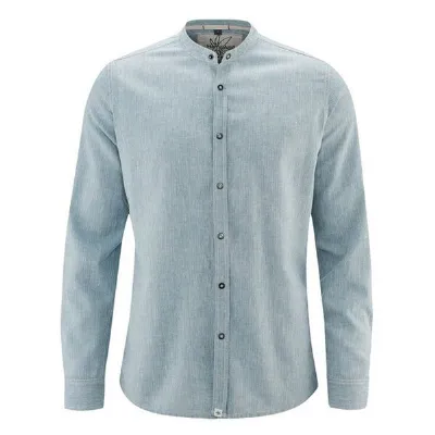 HempAge HempAge Herren Langarm Hemd Hanf/Bio-Baumwolle