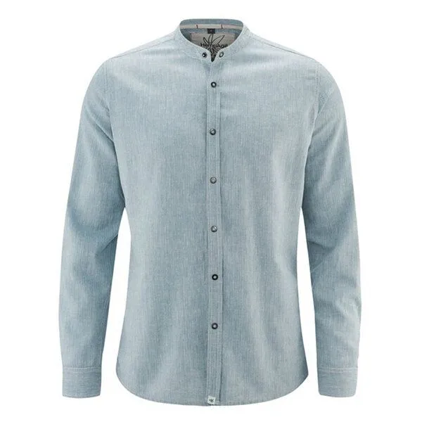 HempAge HempAge Herren Langarm Hemd Hanf/Bio-Baumwolle