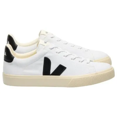 Veja Veja Vegane Damen-Sneakers Campo CANVAS White Black