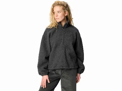 Vaude VAUDE Damen-Half-Zip-Fleece-Pullover Najun, weitenregulierbarer Saum, graphite,