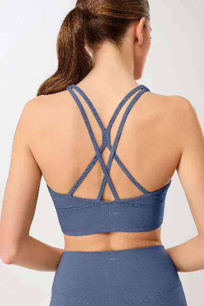 mandala MANDALA Damen vegan Sport-Bh New Studio Eclipse Blau