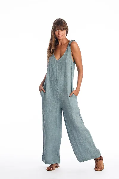 RAVENS VIEW IBIZA RAVENS VIEW IBIZA Damen vegan Leinen Jumpsuit Menorca Chinois